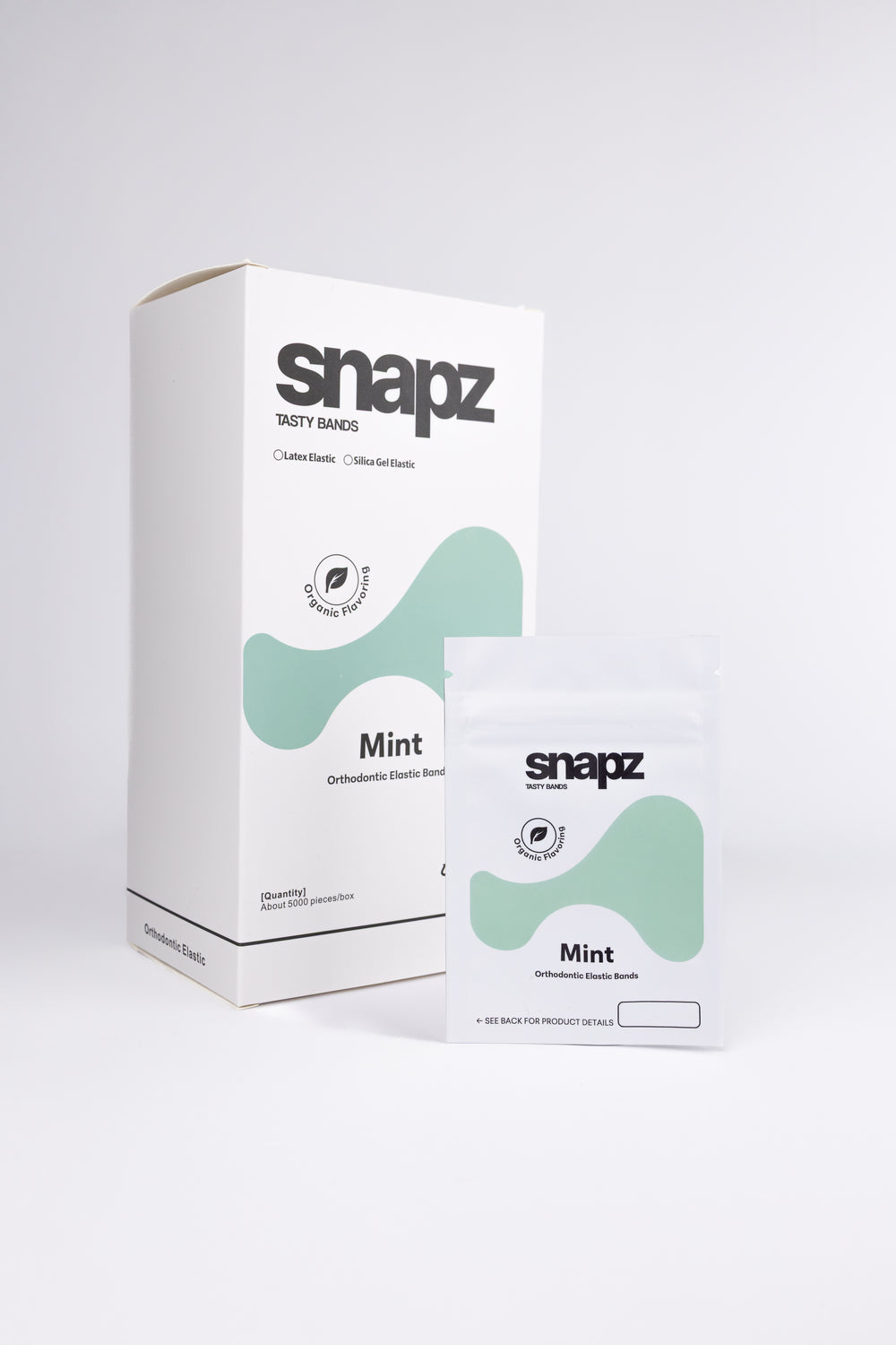 Snapz Mint Flavored Orthodontic Elastics, 5,000-Band Practice Box
